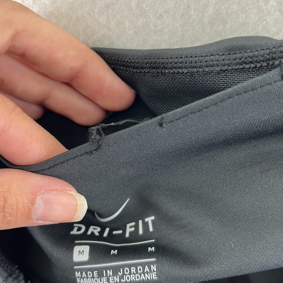 Nike Dri Fit Leggings Pants Black Red Womens Size M Athletic Workout Active - Picture 7 of 9